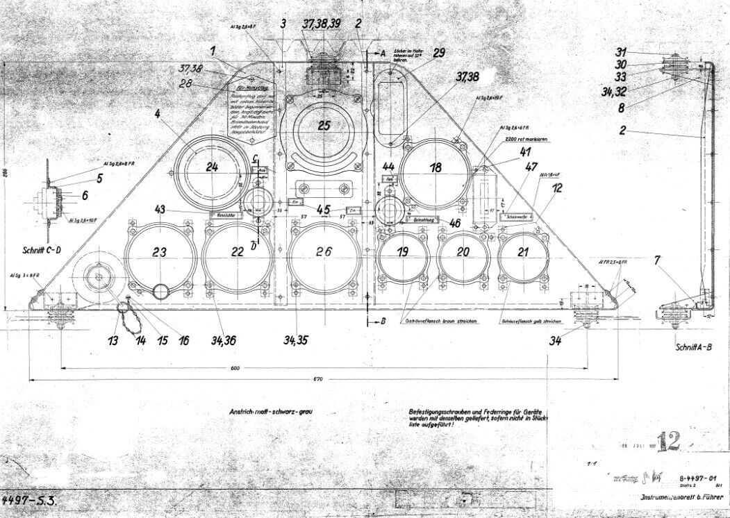 Foke Wulf Fw44 " Stiegliz" Aircraft Blueprints Engineering Construction Drawings -r Download
