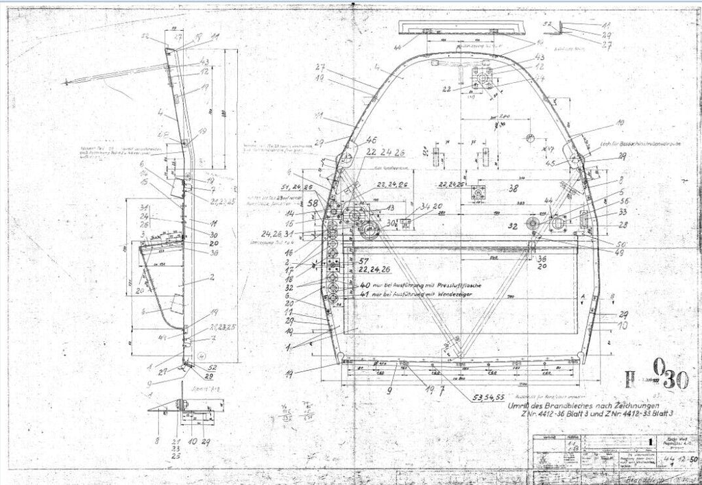 Foke Wulf Fw44 " Stiegliz" Aircraft Blueprints Engineering Construction Drawings -r Download