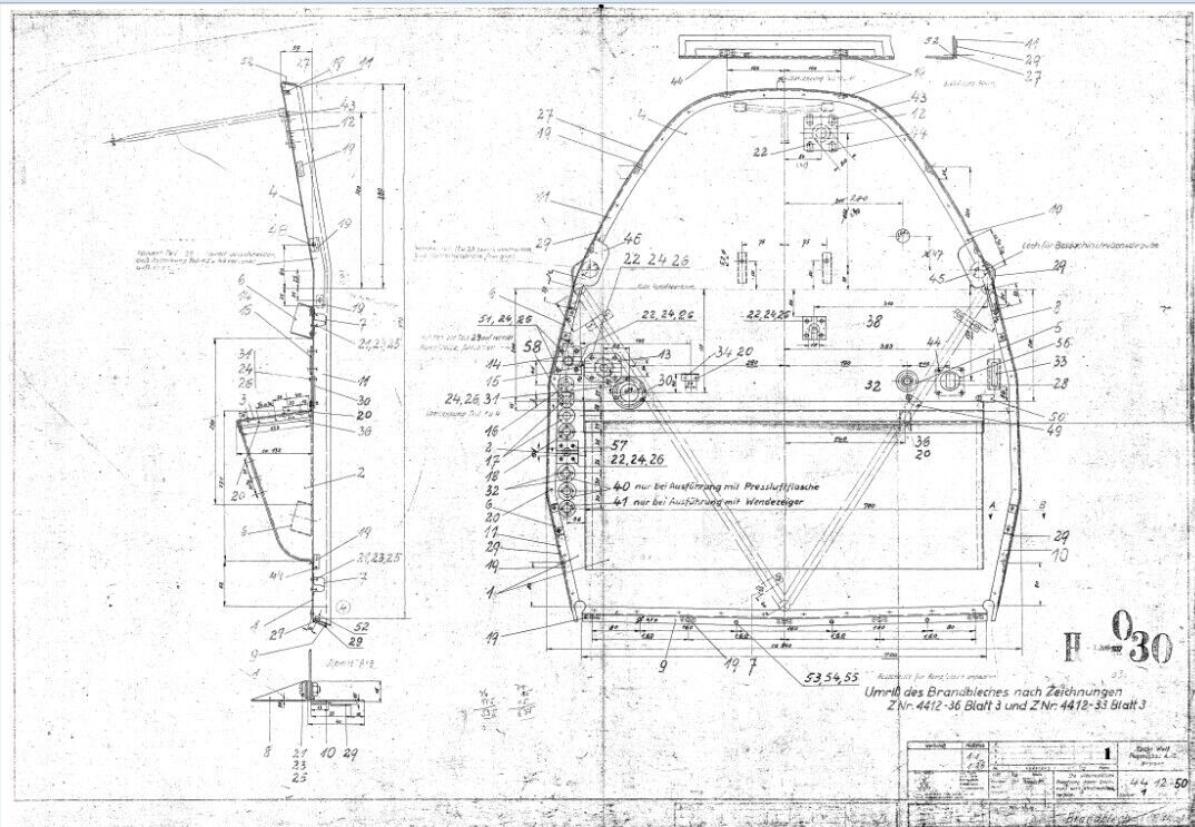 Foke Wulf Fw44 " Stiegliz" Aircraft Blueprints Engineering Construction Drawings -r Download