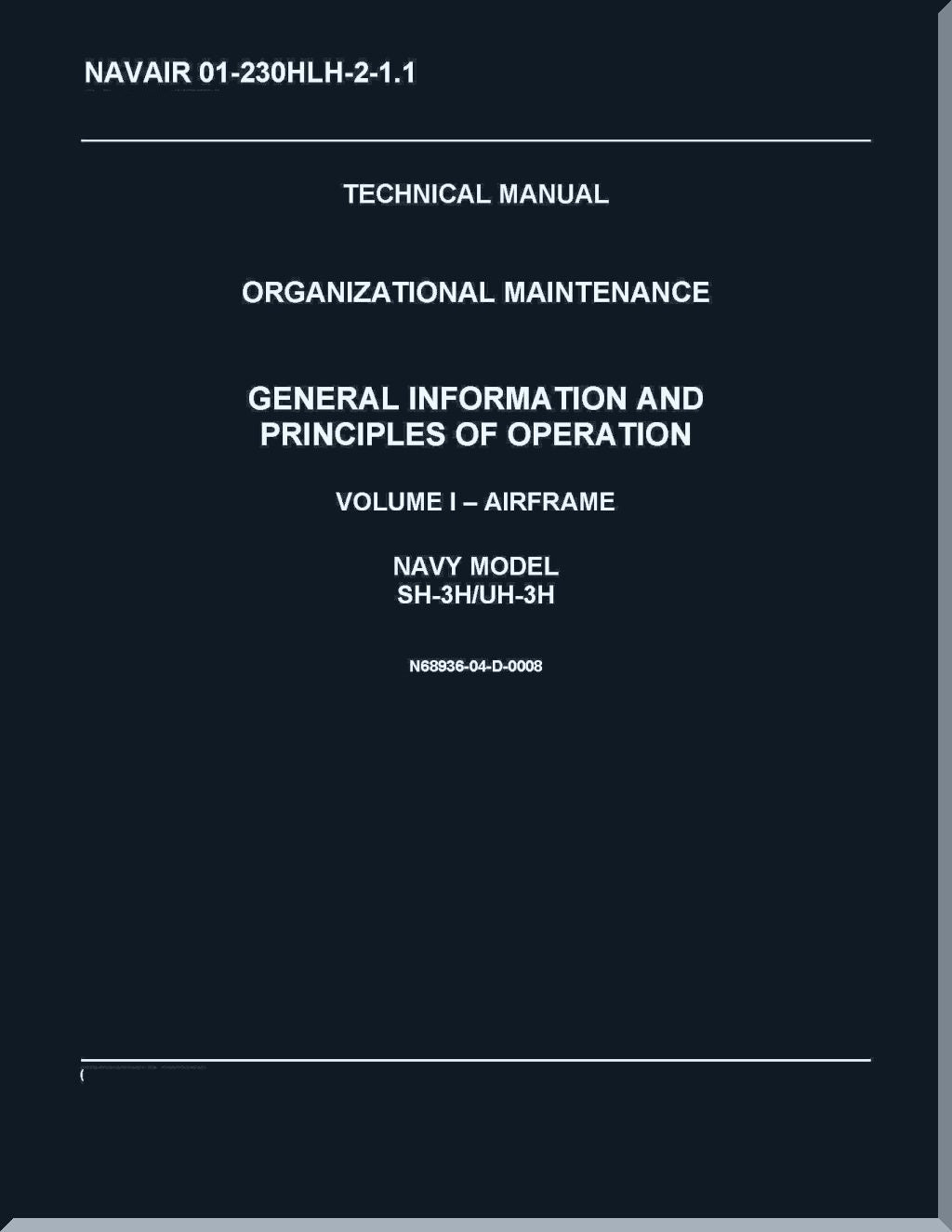 S-61 SH-3 / HSS-2 / UH-3H Sea King  Helicopter Manuals Bundle - Download