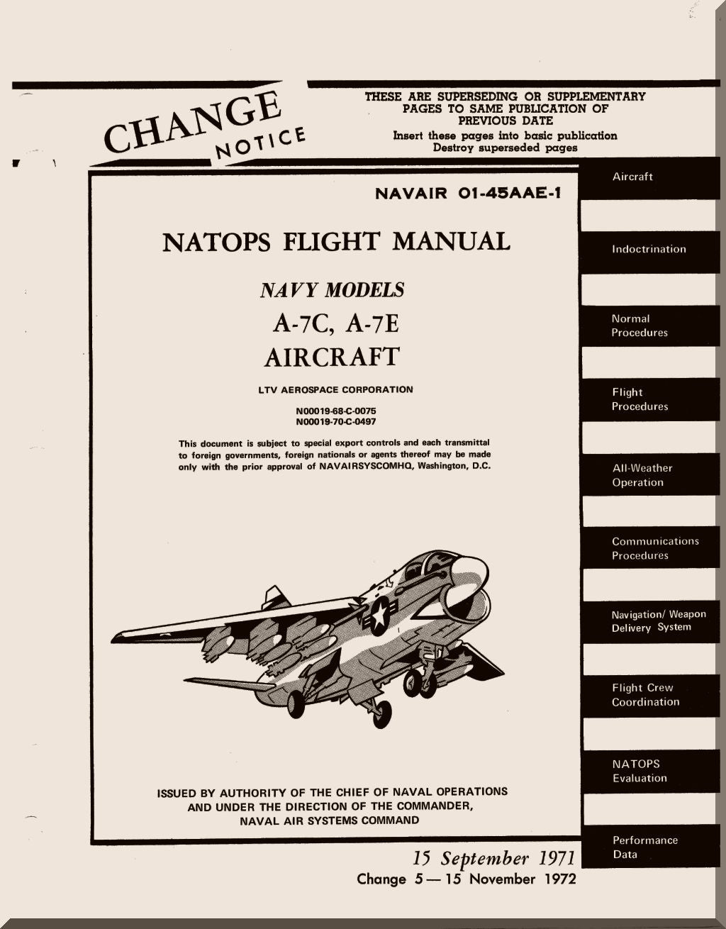 LTV A-7 Corsair II Aircraft Manuals Collection