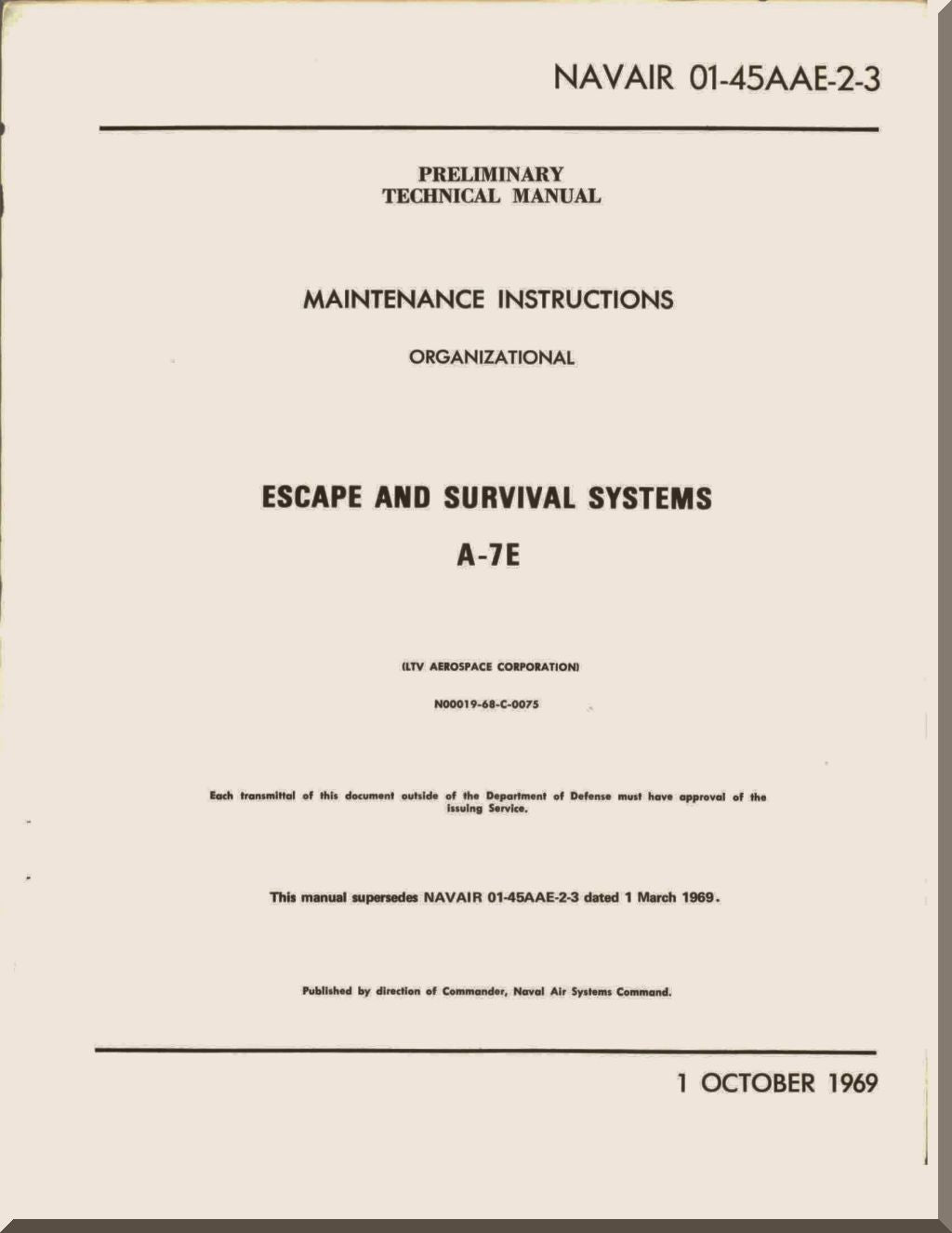 LTV A-7 Corsair II Aircraft Manuals Collection  - Download -