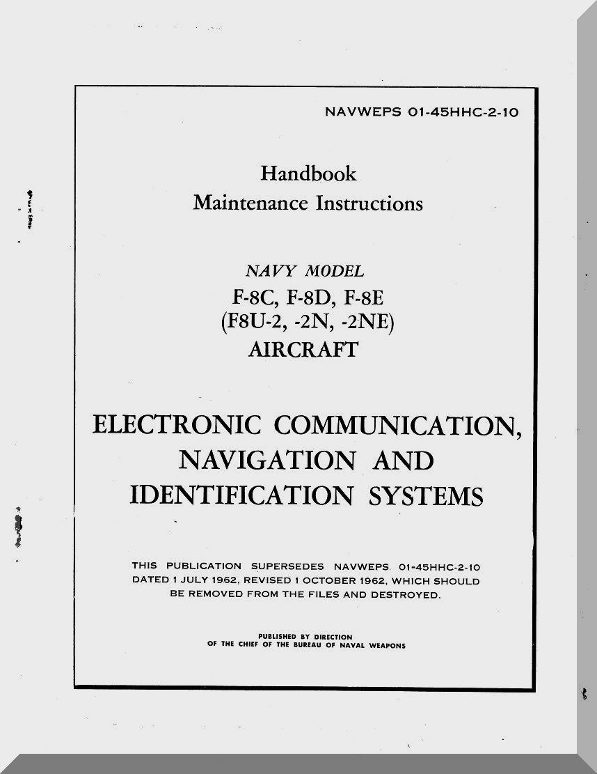 Vought F8U / F8 Crusader Aircraft Manuals Collection - Digital Download