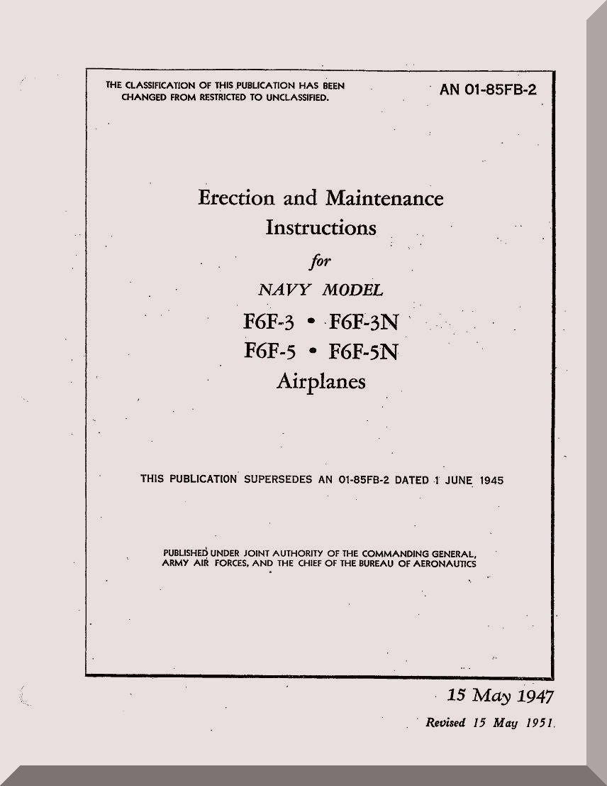 Erection and Maintenance Instructions for Navy Model airplanes on a gray background