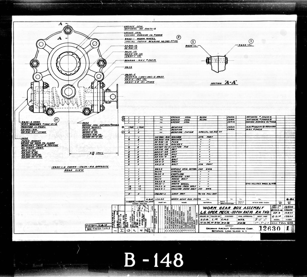 Grumman Goose JRF -4 / -5 / -6B Aircraft Blueprints Engineering Drawings -r Download