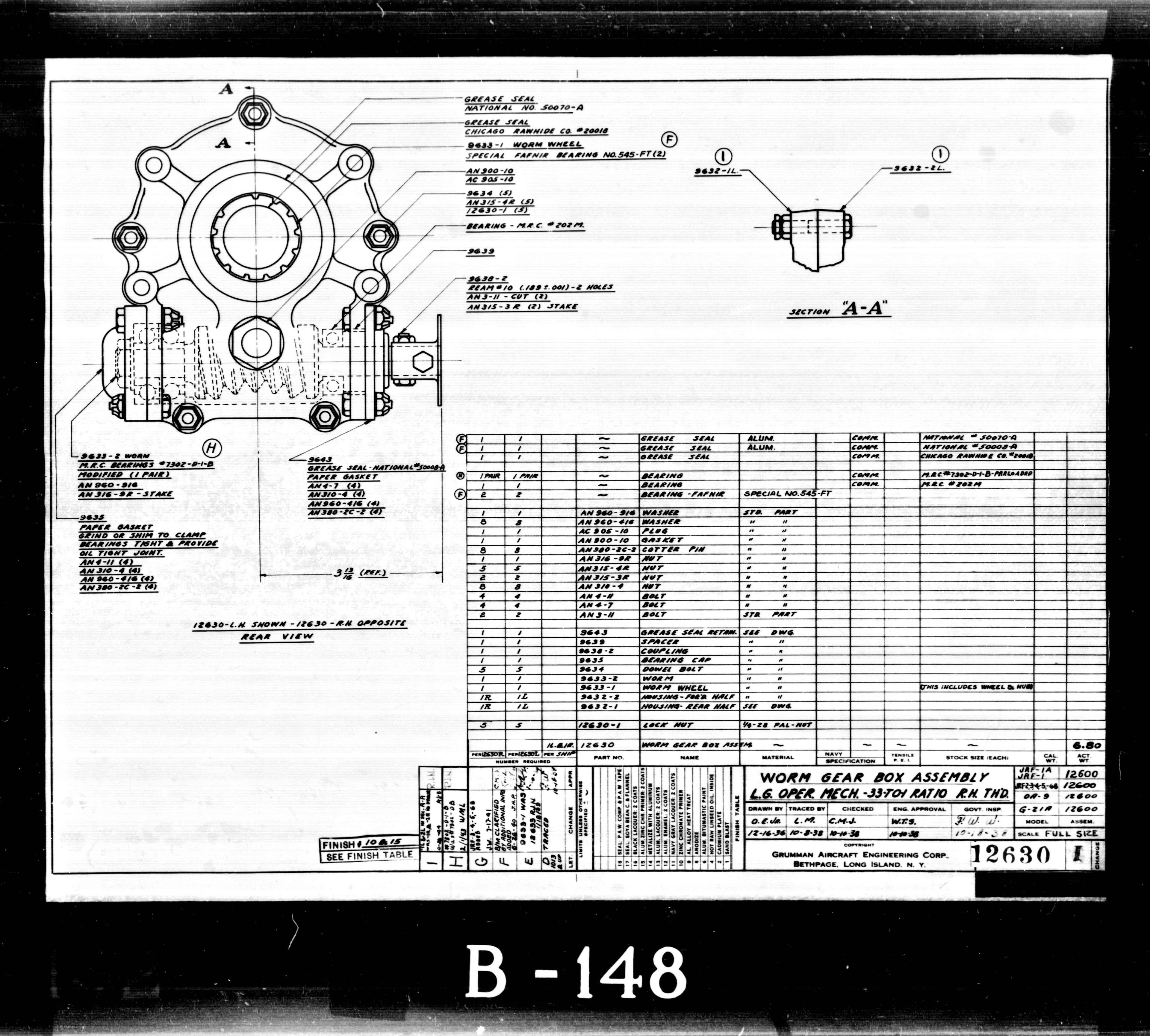 Grumman Goose JRF -4 / -5 / -6B Aircraft Blueprints Engineering Drawings -r Download