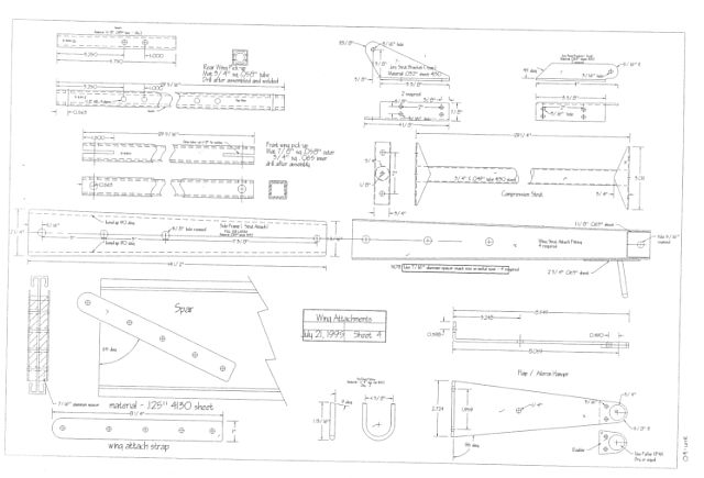 Citabria  Style Aircraft Blueprints Download