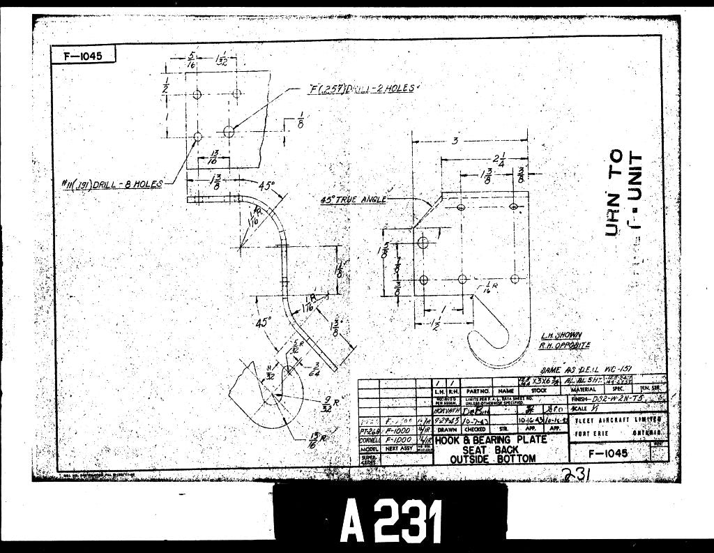 Fleet Fairchild PT-19 B, PT-23 PT-26 A " Cornell " Aircraft Engineering Drawings Blueprints - Download