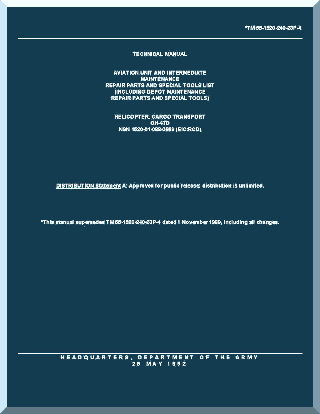 Boeing CH-47 ChinookHelicopter Manuals Bundle - Download