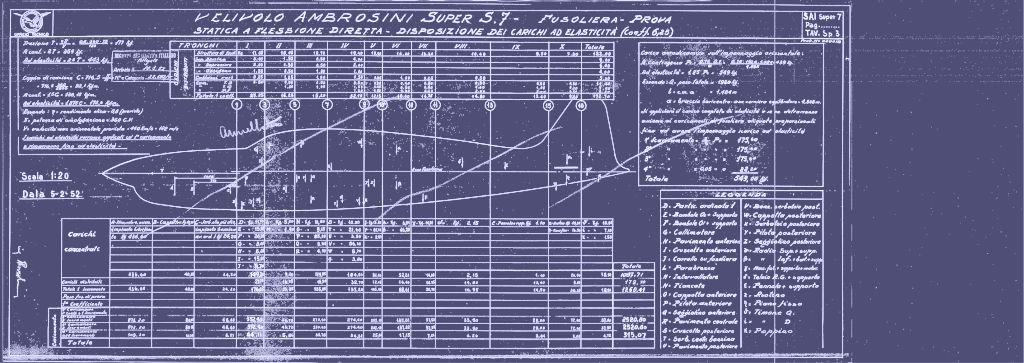 Ambrosini S.7 Aircraft Blueprints Engineering Drawings - Digital Download