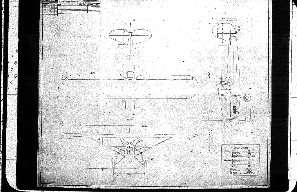 Fairchild F-22 Aircraft Blueprints Engineering Drawings - Download
