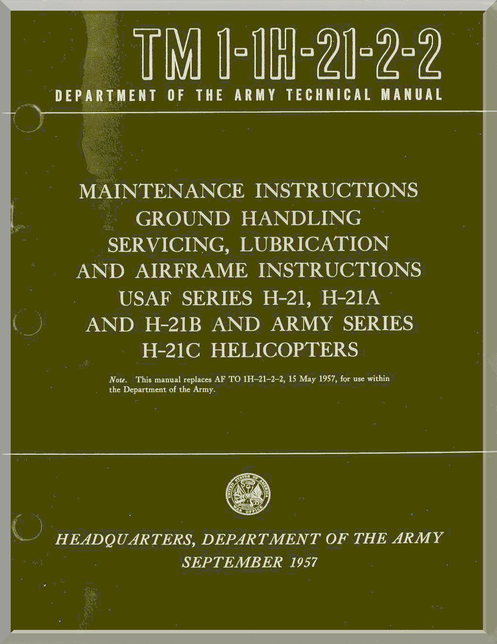 Piasecki H-21 'Workhorse / Shawnee' Helicopter Manuals Bundle