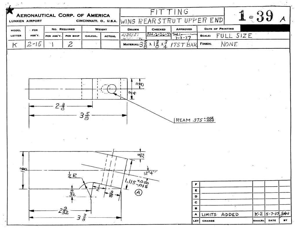 Aeronca Aircraft 50 to 65 and 7 XX to 11 Blueprints Engineering Drawings - Download