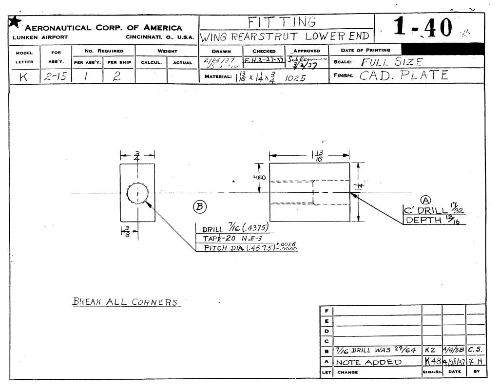 Aeronca Aircraft 50 to 65 and 7 XX to 11 Blueprints Engineering Drawings - Download
