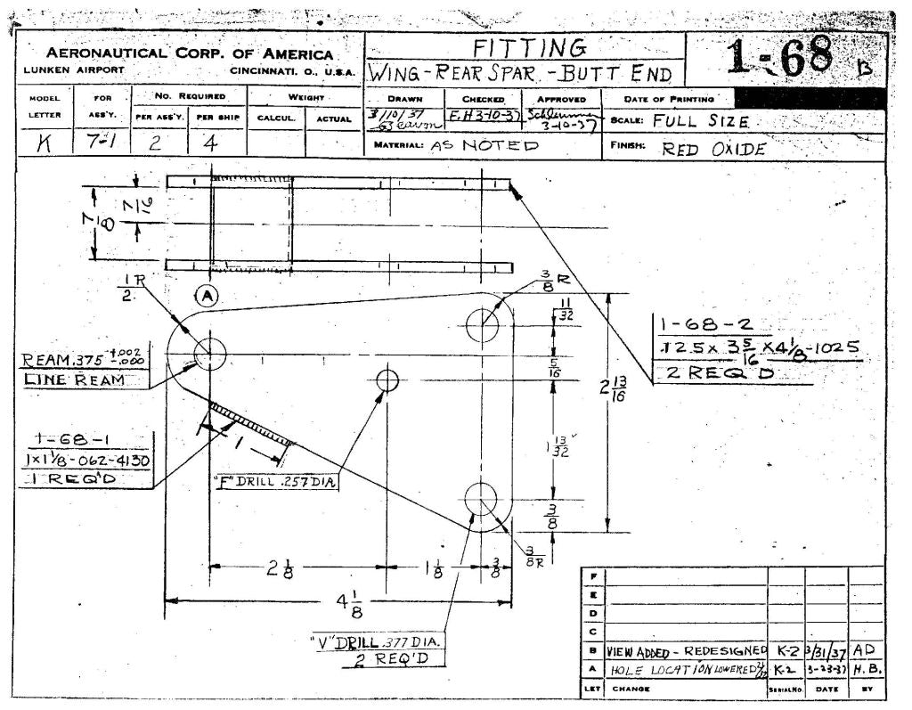 Aeronca Aircraft 50 to 65 and 7 XX to 11 Blueprints Engineering Drawings - Download