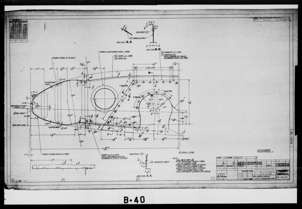 North American P-64 / NA-50A / NA-68 Airplane Aircraft Engineering Drawings Blueprints - Download