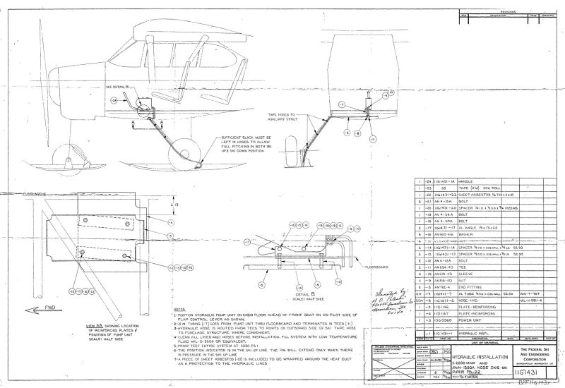 Piper Aircraf Pa-11 to Pa-22 Assembly and Installation Engineering Drawings Blueprints - Download