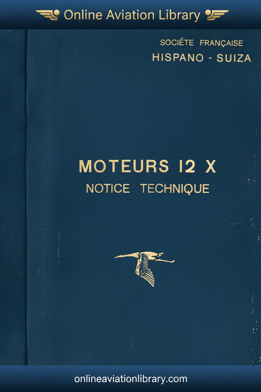 12 X — Moteurs 12 X Notice Technique