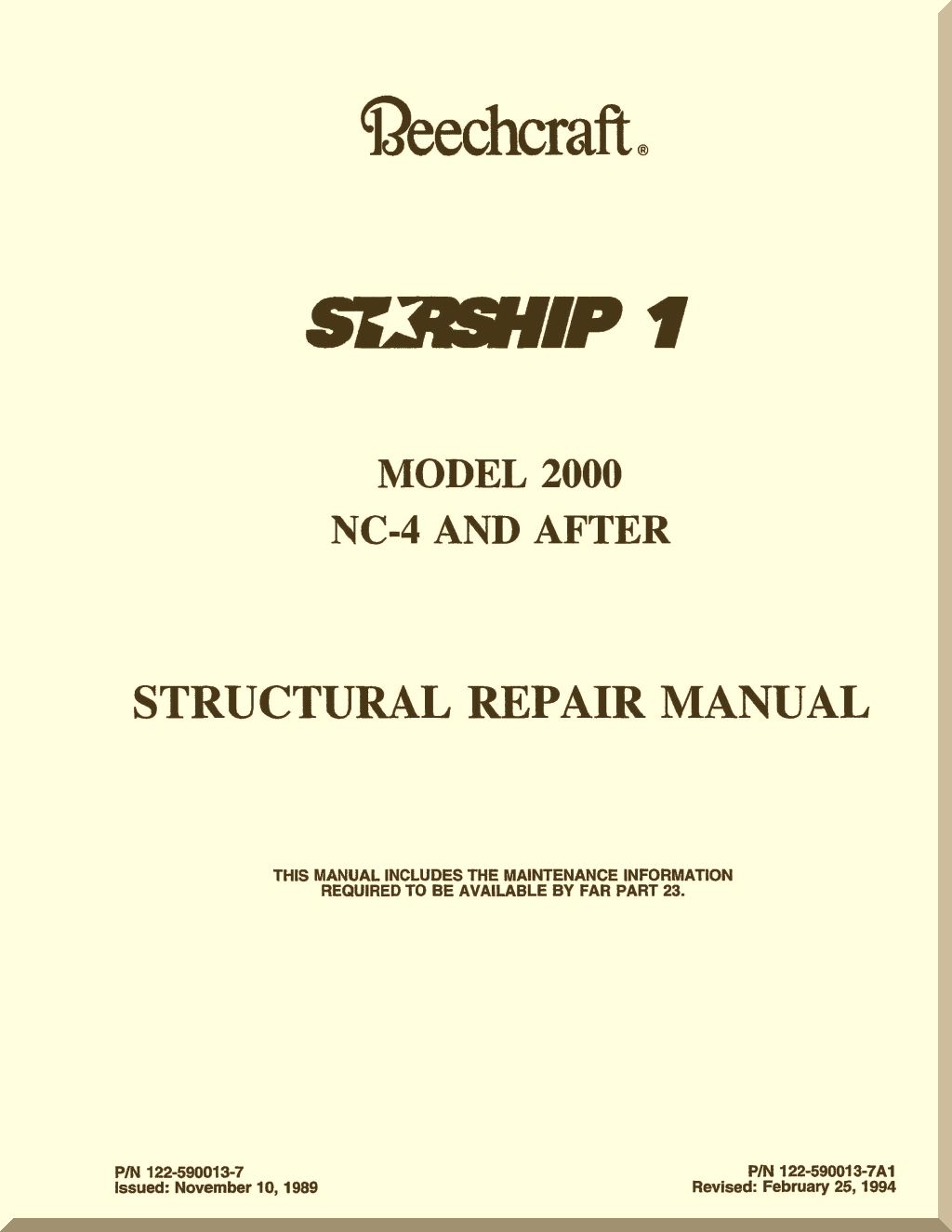 Beechcraft 2000 Starship 1 Aircraft Manuals Collection