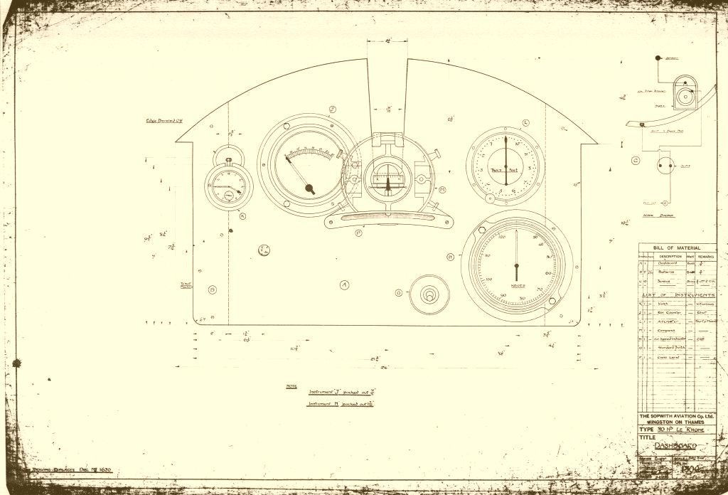 Sopwith Pup — Original WWI Engineering Blueprints · Factory Drawings Archive · Digital Download