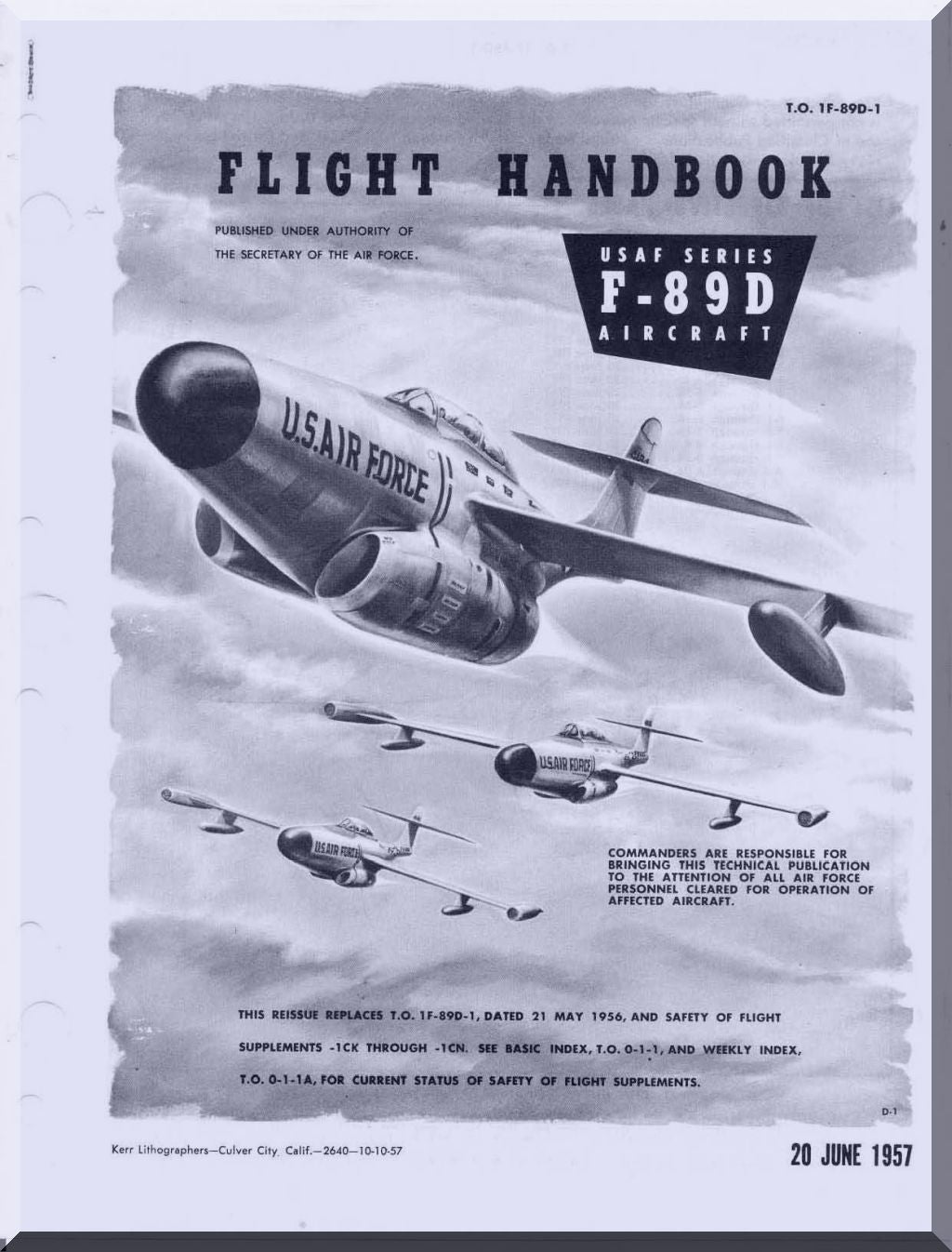 Northrop F-89 Scorpion Aircraft Manuals Collection
