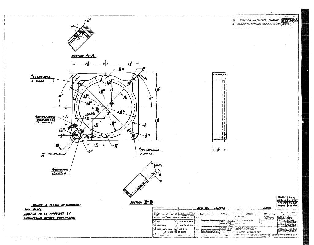 Curtiss P-40 E N Aircraft Blueprints Engineering Drawings - Download
