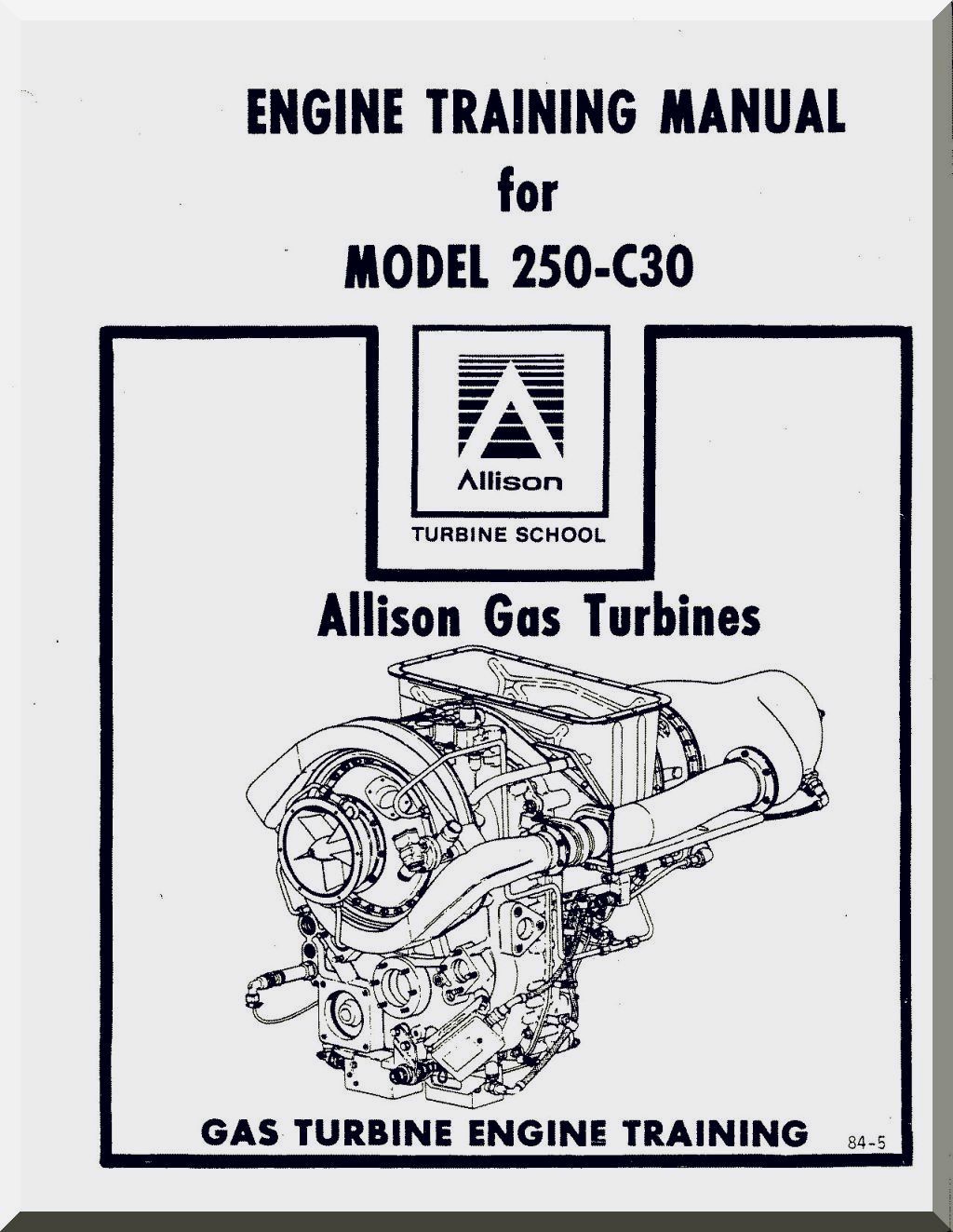 Allison T63 / T703 / 250 Aircraft Engines Manuals Bundle - Download -
