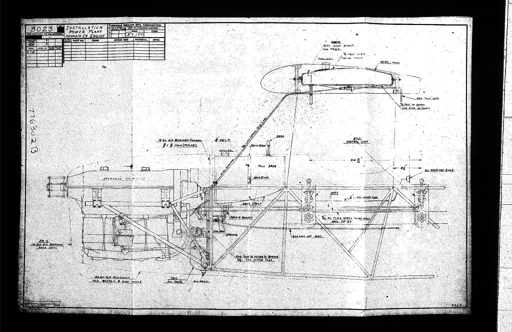 Fairchild F-22 Aircraft Blueprints Engineering Drawings - Download