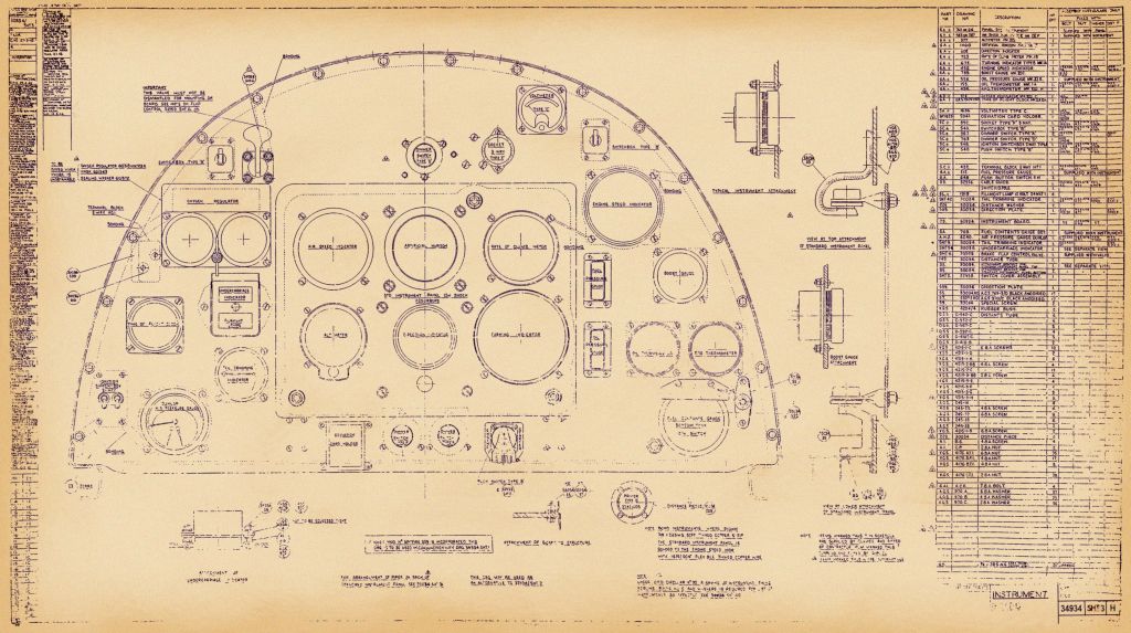 Supermarine Spitfire Mk.IV - Mk.VIII Aircraft Engineering Blueprints - Digital Download