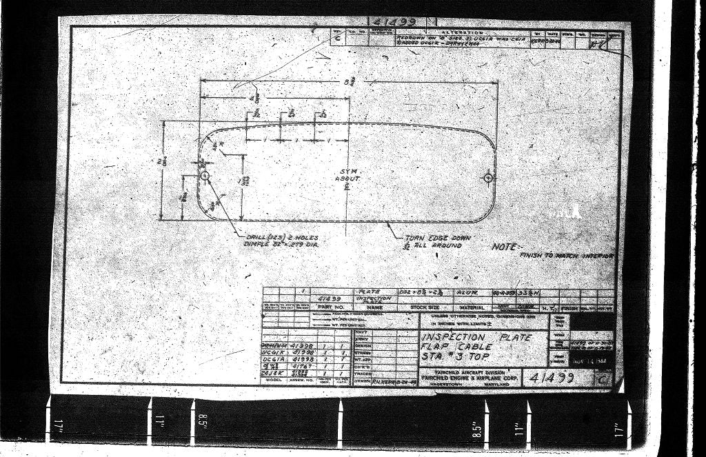 Fairchild F-24 " Argus " Aircraft Blueprints Engineering Drawings - Download