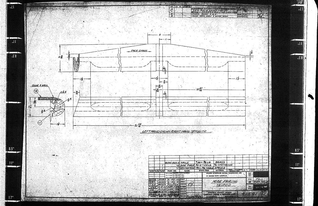 Fairchild F-24 " Argus " Aircraft Blueprints Engineering Drawings - Download
