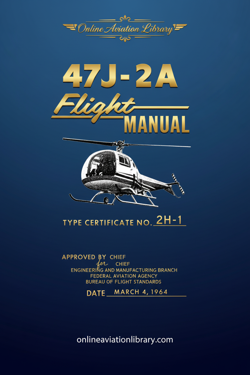 47J-2A Flight Manual Cover Page