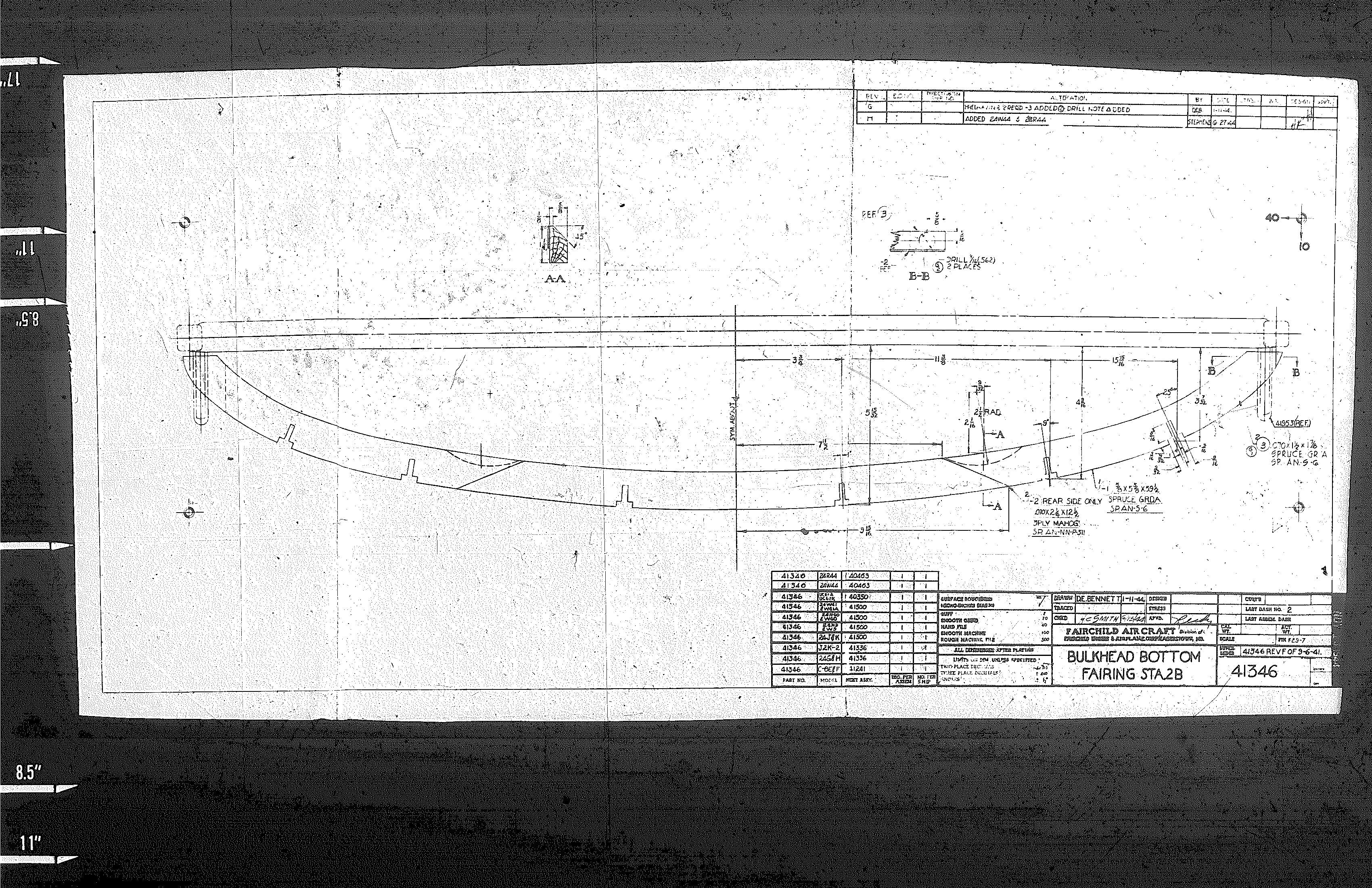 Fairchild F-24 Argus Aircraft Engineering Blueprints - Digital Download