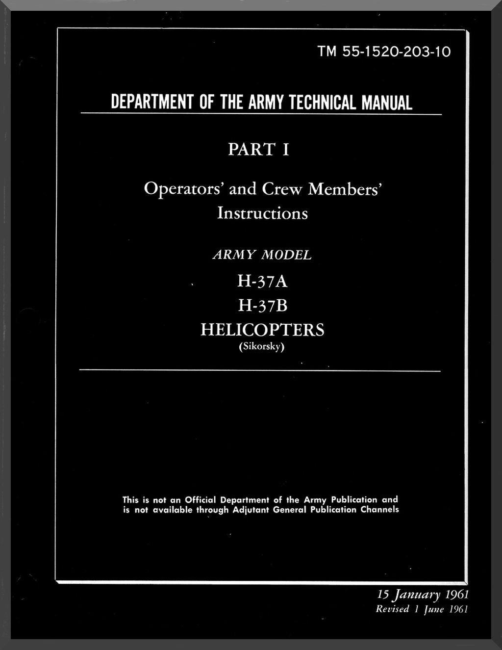 Sikorsky S-56 CH-37/ HR2S-1/ H-37 Mojave / Deuce Manuals Bundle - Download