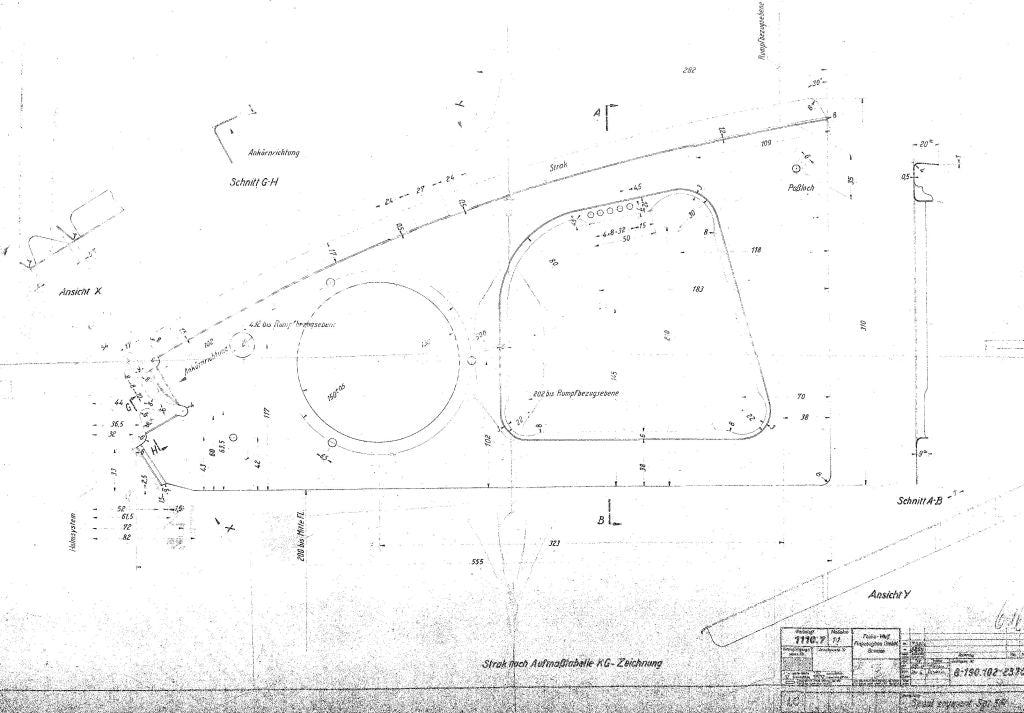 Focke Wulf Fw-190 A-8 Aircraft Engineering Blueprints - Digital Download