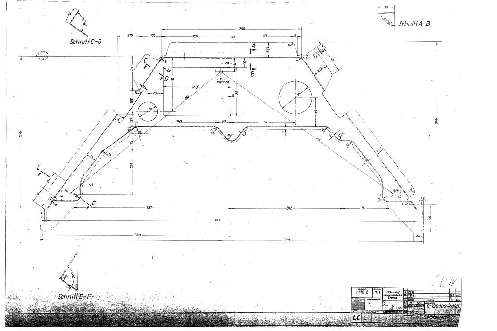 Focke Wulf Fw-190 A-8 Aircraft Engineering Blueprints - Digital Download
