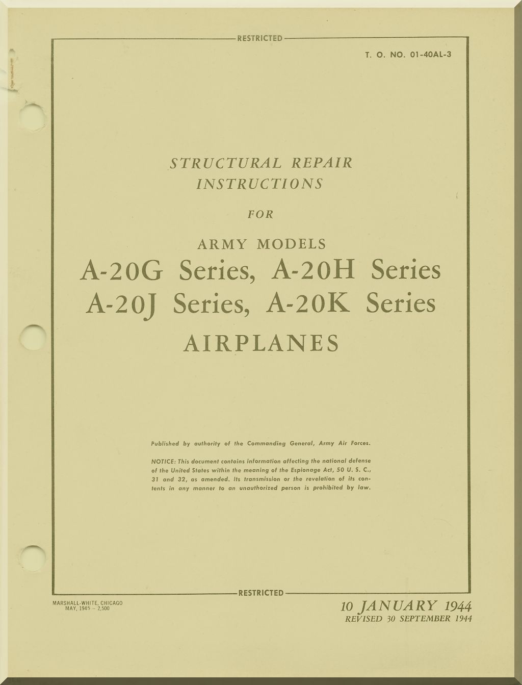 Douglas A-20 Boston/Havoc Manuals Collection - Comprehensive Digital Archive