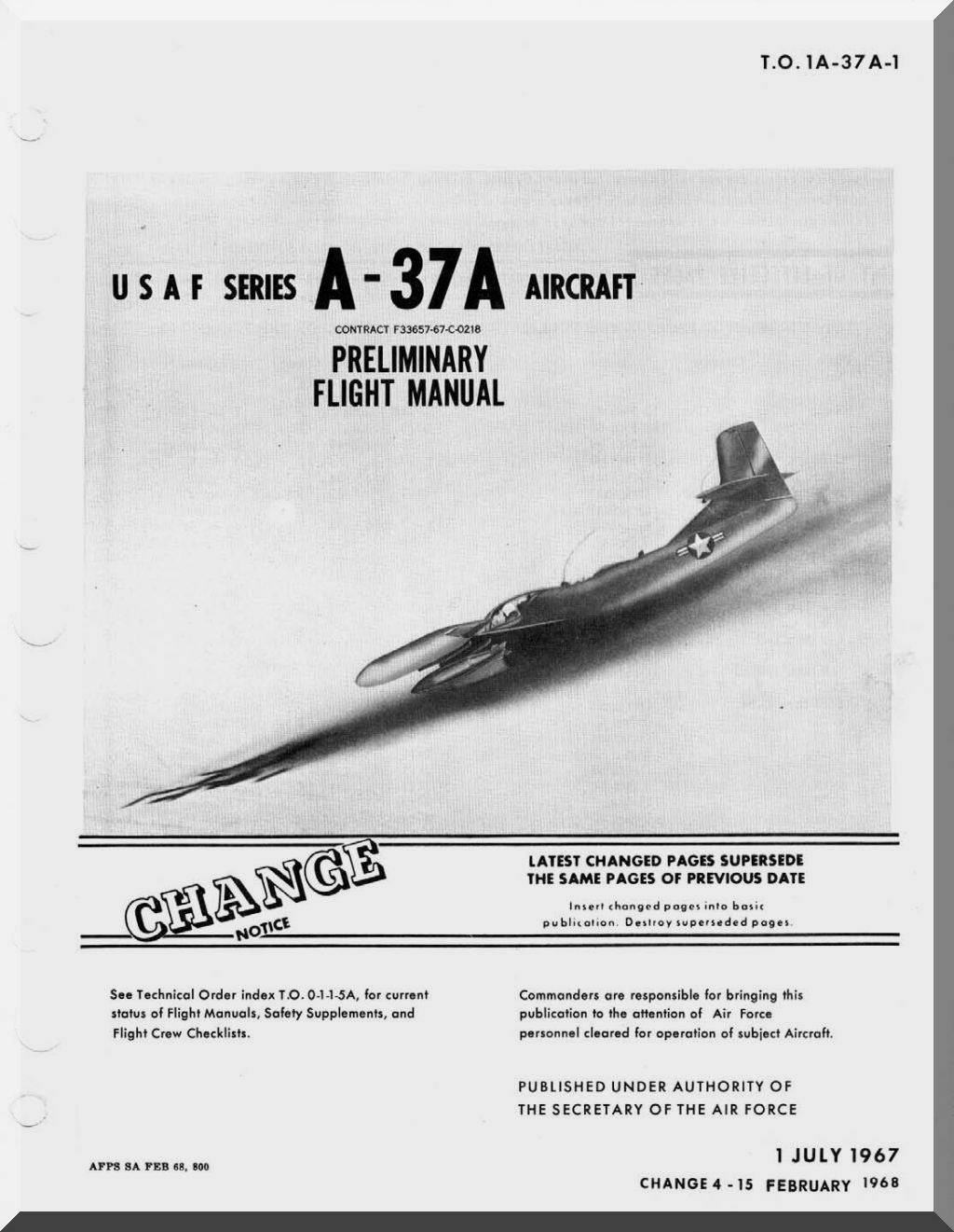 Cessna T-37 Tweet / A-37 Dragonfly Aircraft Manuals Collection