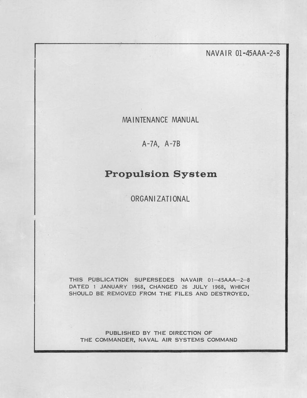 LTV A-7 Corsair II Aircraft Manuals Collection  - Download -