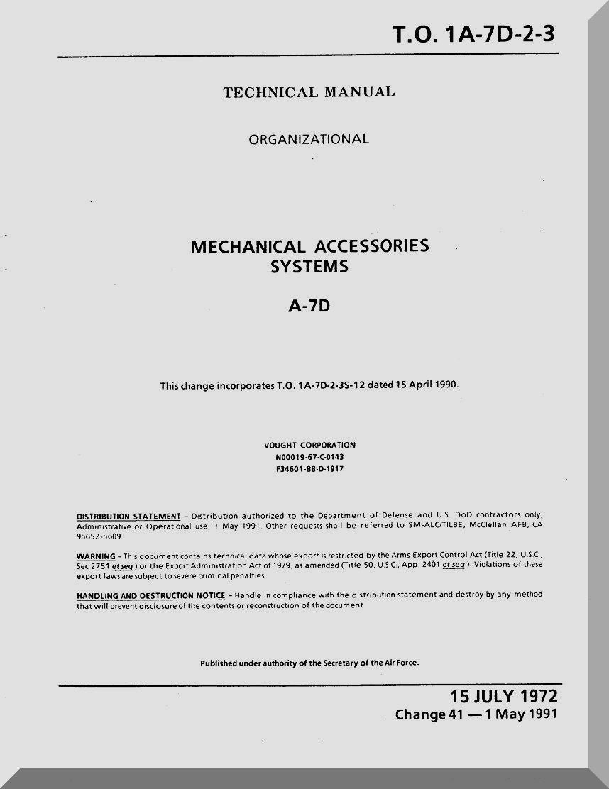 LTV A-7 Corsair II Aircraft Manuals Collection