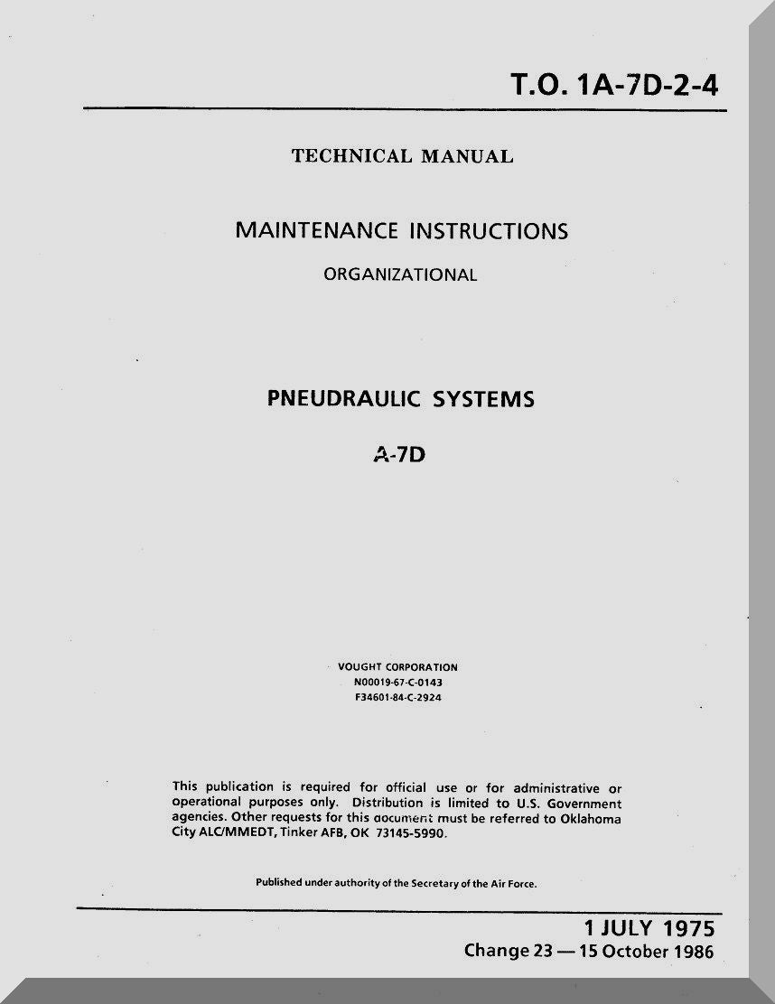 LTV A-7 Corsair II Aircraft Manuals Collection