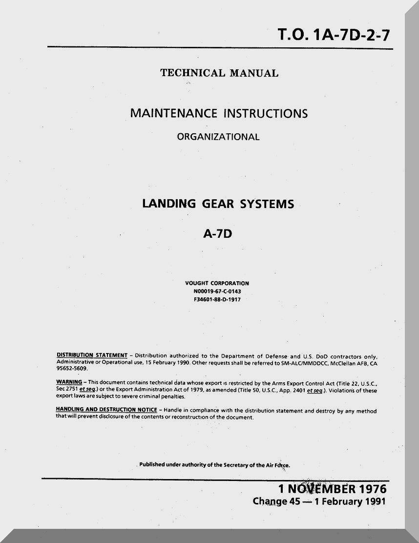 LTV A-7 Corsair II Aircraft Manuals Collection