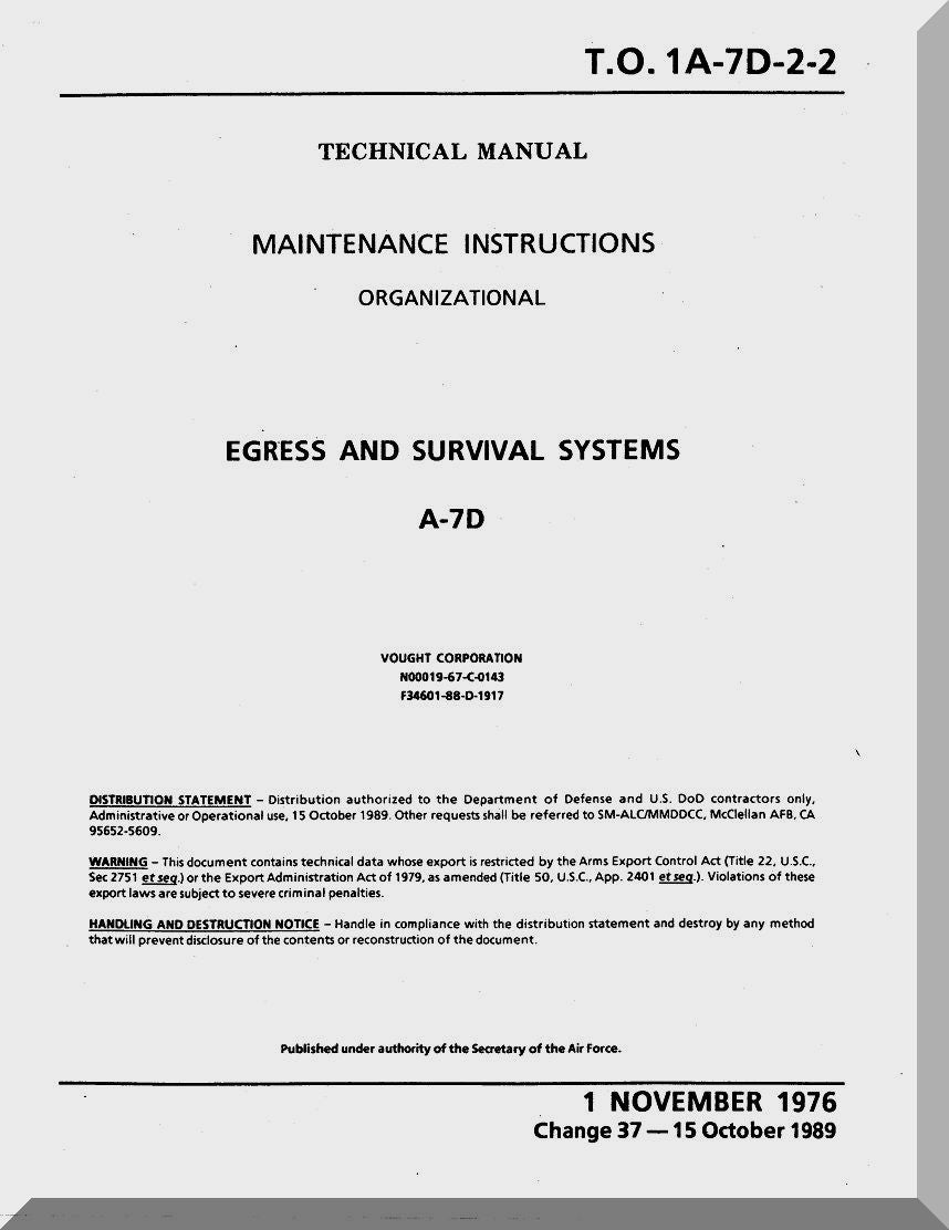 LTV A-7 Corsair II Aircraft Manuals Collection