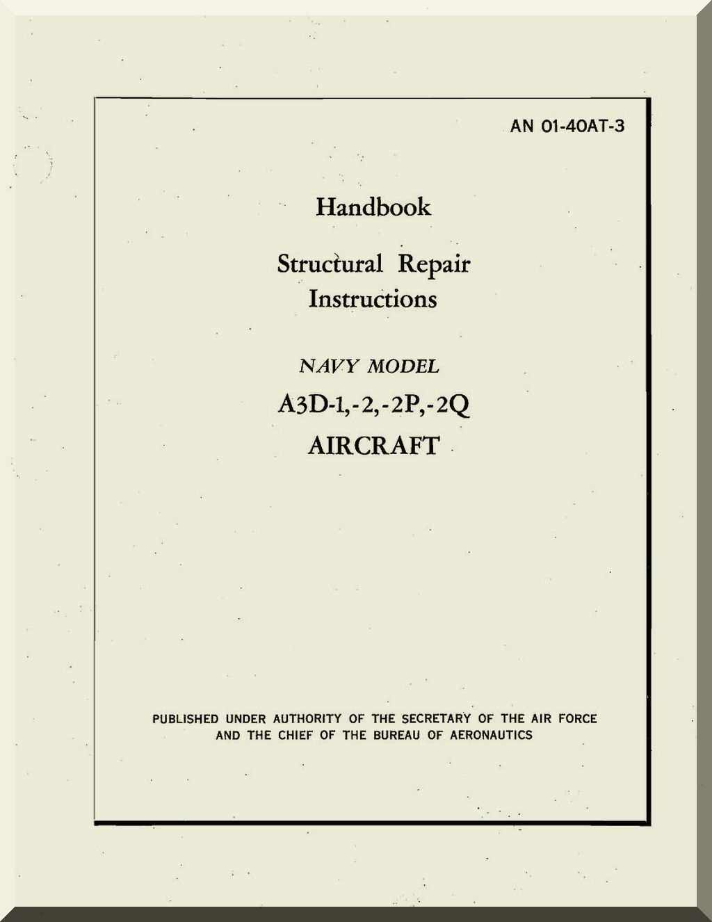 Douglas A-3 Skywarrior Aircraft Manuals Collection