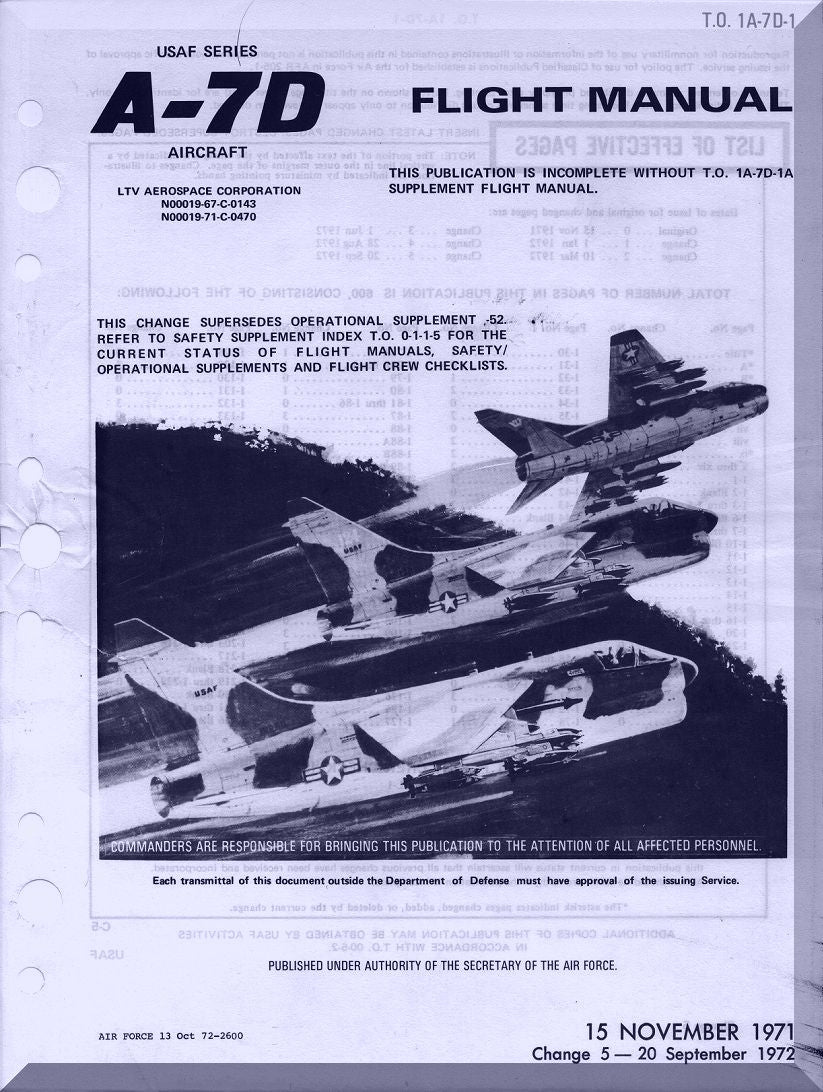 LTV A-7 Corsair II Aircraft Manuals Collection