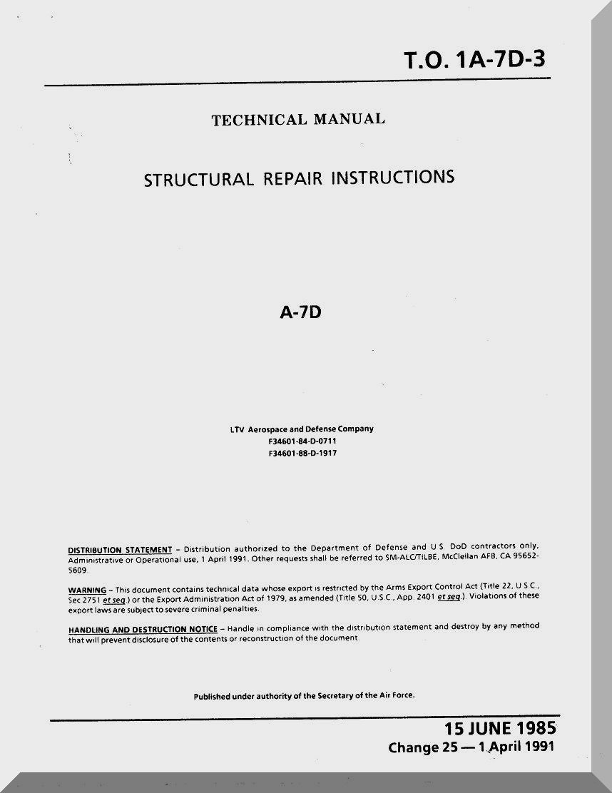 LTV A-7 Corsair II Aircraft Manuals Collection