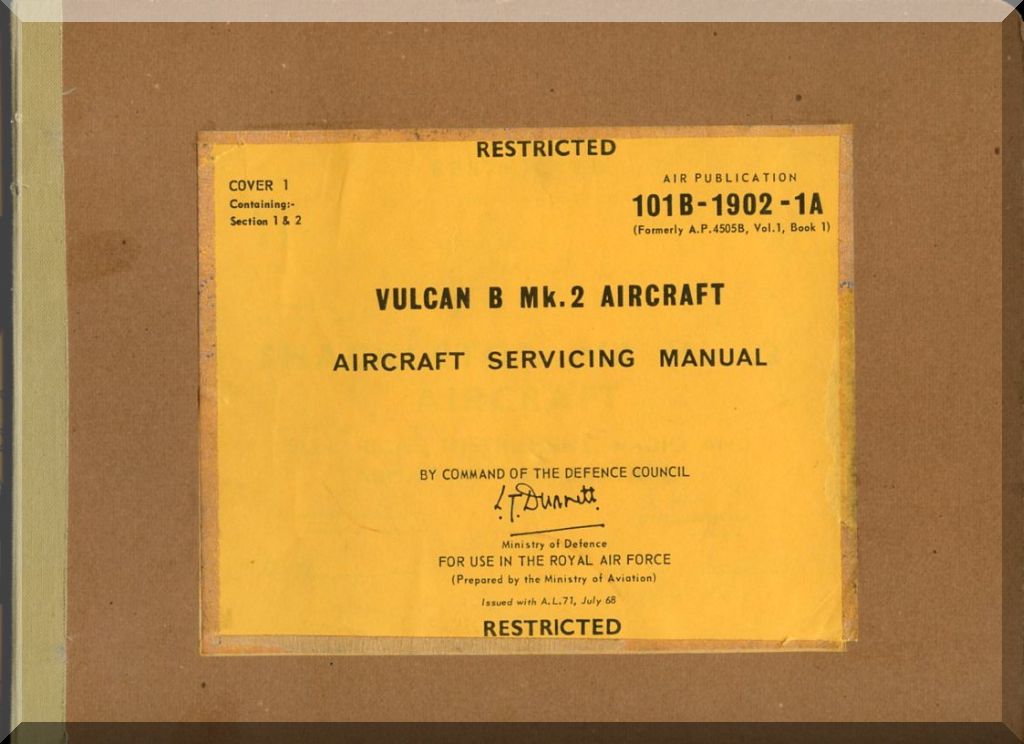 AVRO "Vulcan" Aircraft Airplane Manuals Bundle - Download -