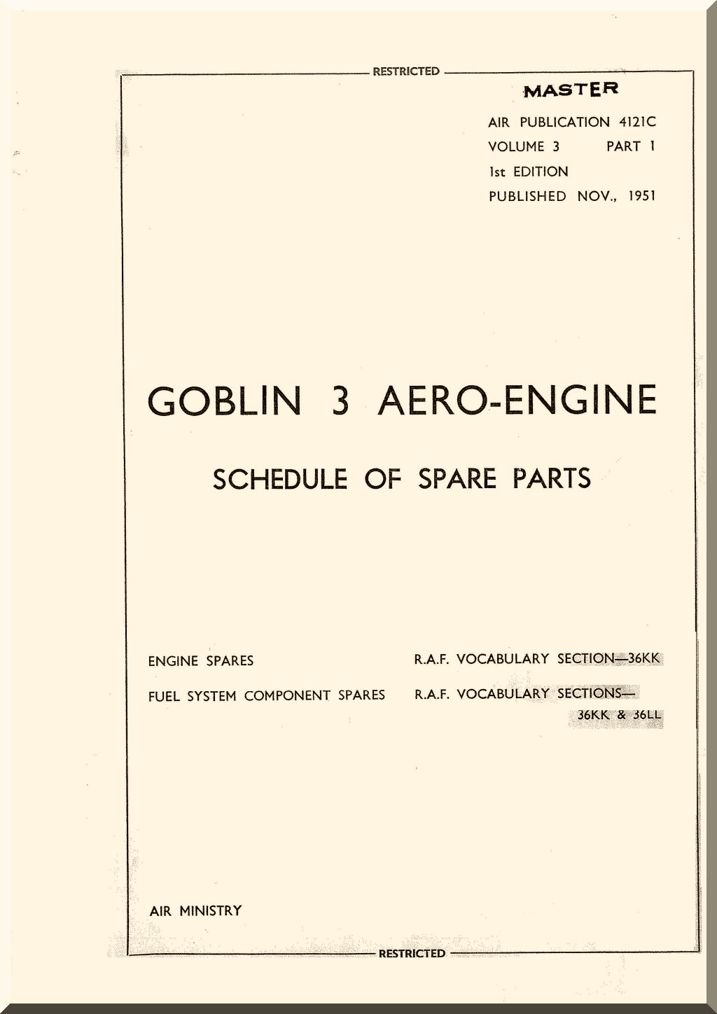 Comprehensive De Havilland Goblin Engine Technical Documentation