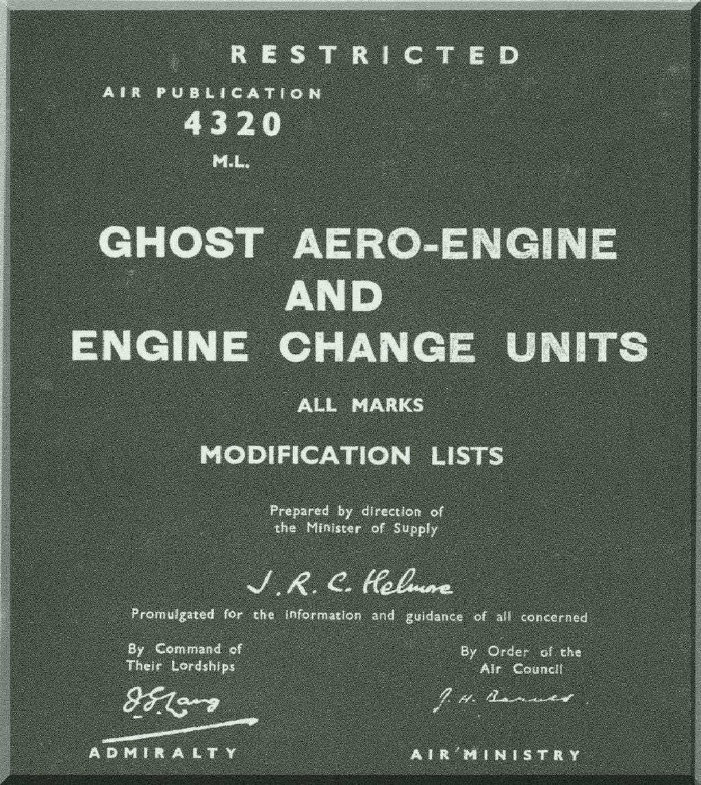 Comprehensive De Havilland Ghost Engine Documentation