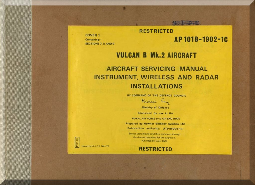 AVRO "Vulcan" Aircraft Airplane Manuals Bundle - Download -